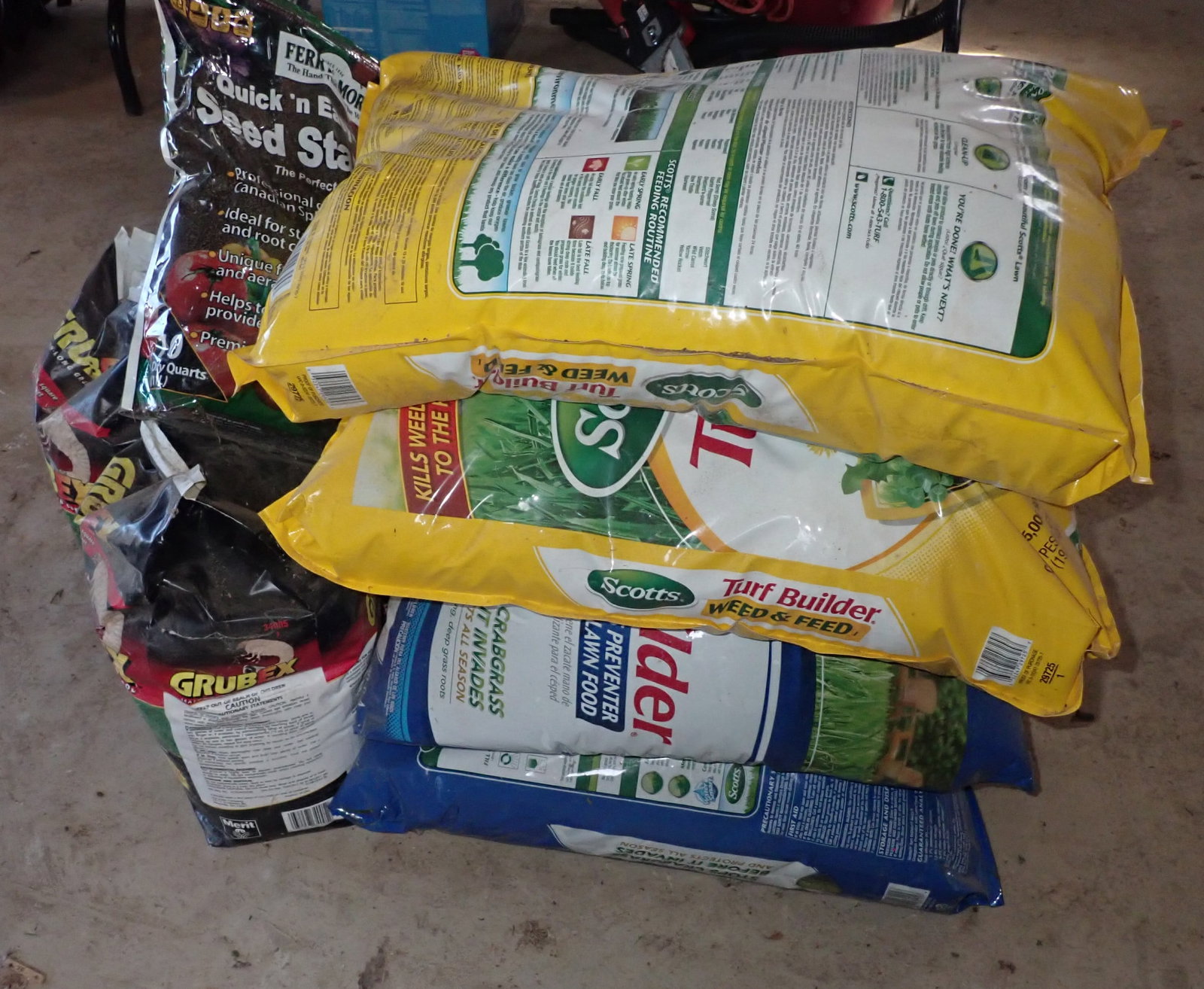 Scotts Turf Builder, Seed Starter, Grubex: No in house shipping !