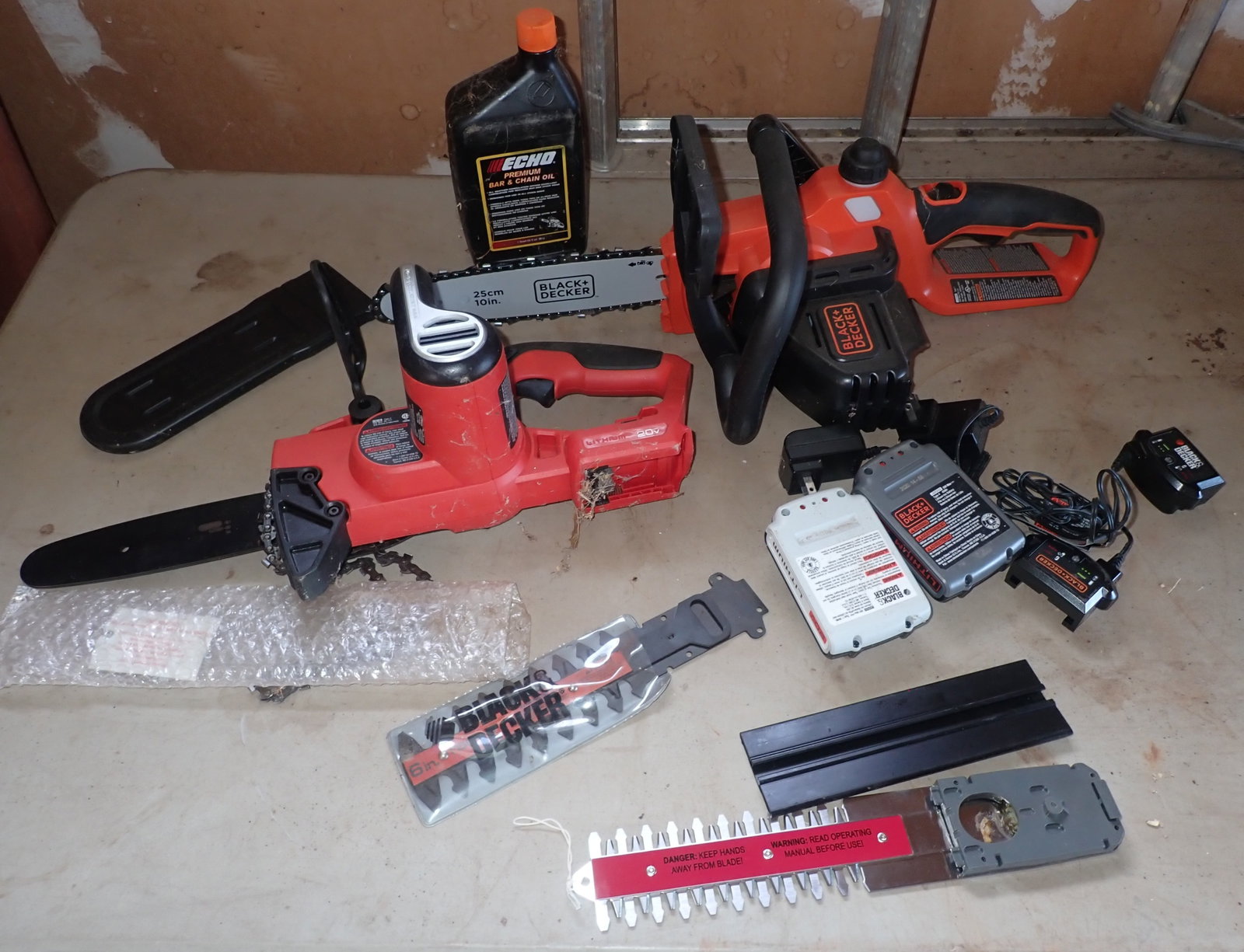 Black & Decker Cordless Chainsaws & Trimmer Heads: No in house shipping !