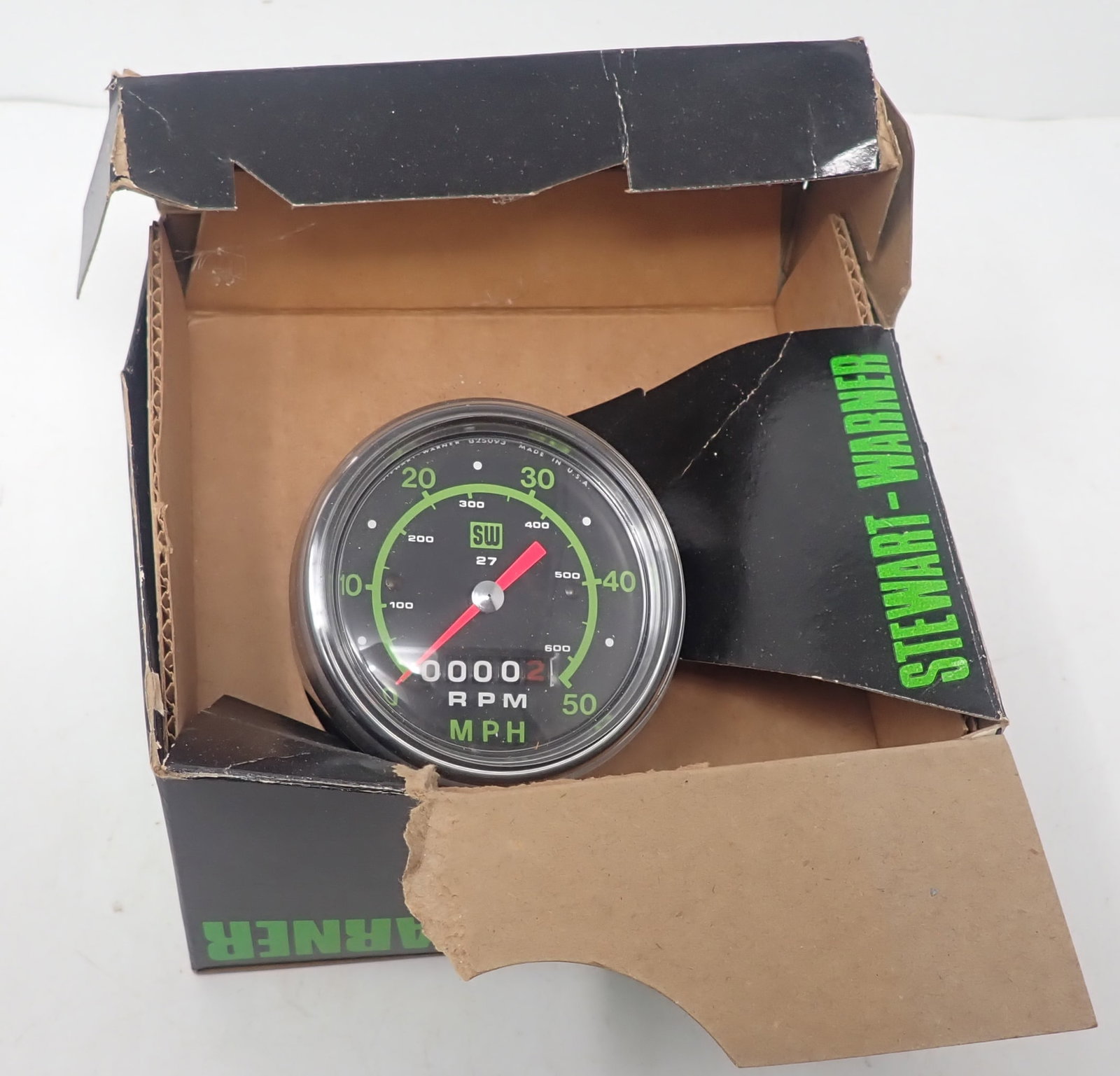 Stewart Warner 27" Bicycle Speedometer: Part # 737-L . Shipping available