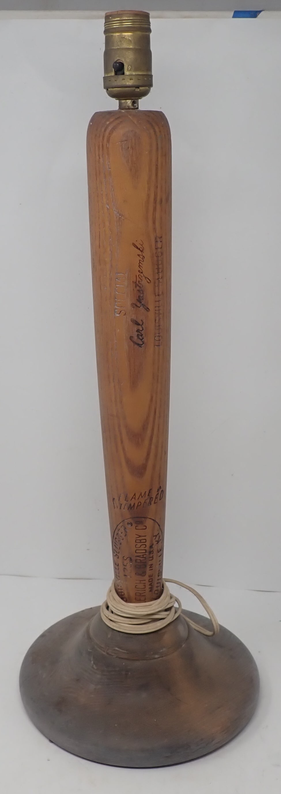 Hillerich & Bradsby Carl Yastrzemski Baseball Bat Lamp: Louisville Slugger Baseball Bat Lamp - Approx 22" tall. Shipping available
