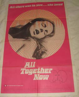 All Together Now Cileste Elsar Adult Poster: This is approx. 27 1/4" x 41" In nice condition with creases from being folded when stored.