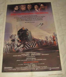 1973 Cassandra Crossing Movie Poster: This is approx. 27 1/4" x 41" In nice condition with creases from being folded when stored.