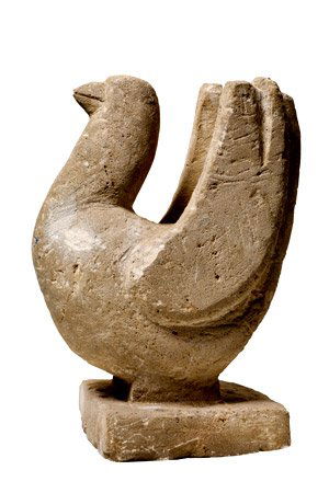 Dov Feigin: "Yonat Ha`shalom", Hard Sandstone, h. 40 cm., Signed