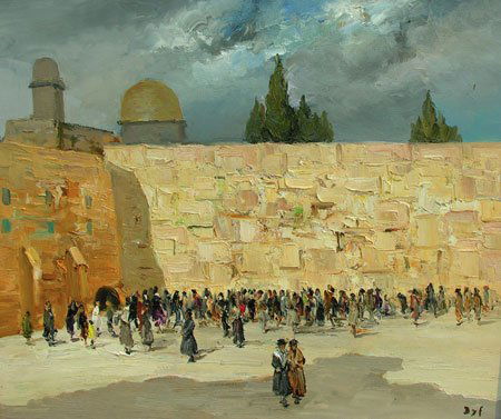 Marcel Dyf: Western Wall, 1967, Oil On Canvas, 60x73 cm., Signed lower right, Claudine Dyf has kindly confirmed the authenticity of this work, Private collection, New-York