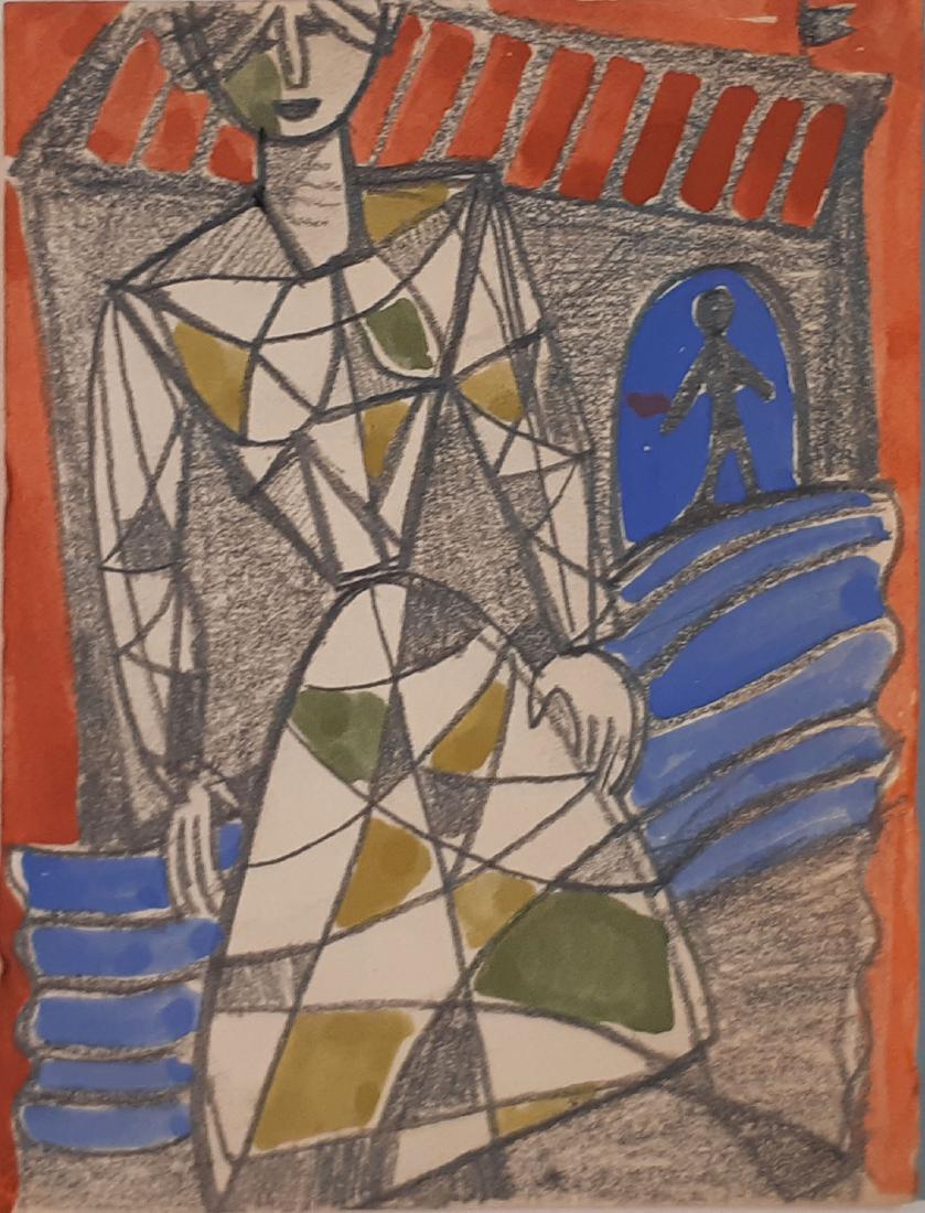 Leo Roth 1914-2002 (Israeli): Leo Roth 1914-2002 (Israeli) Figure watercolor and pencil on paper 16 x 12 cm (6 x 5 in.) Other Notes: Location: Israel. For estimated delivery time please contact us. Condition report available upon 