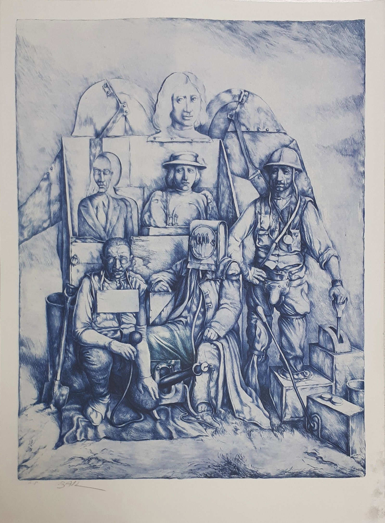 Samuel Bak b.1933 (Israeli) Untitled lithograph (1 of 1)