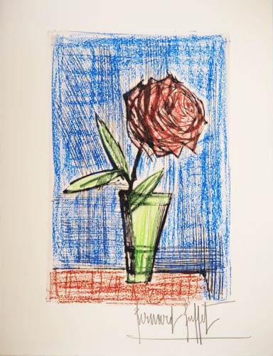 Bernard Buffet 1928-1999 (French) La Rose, 1961 pastel (1 of 1)