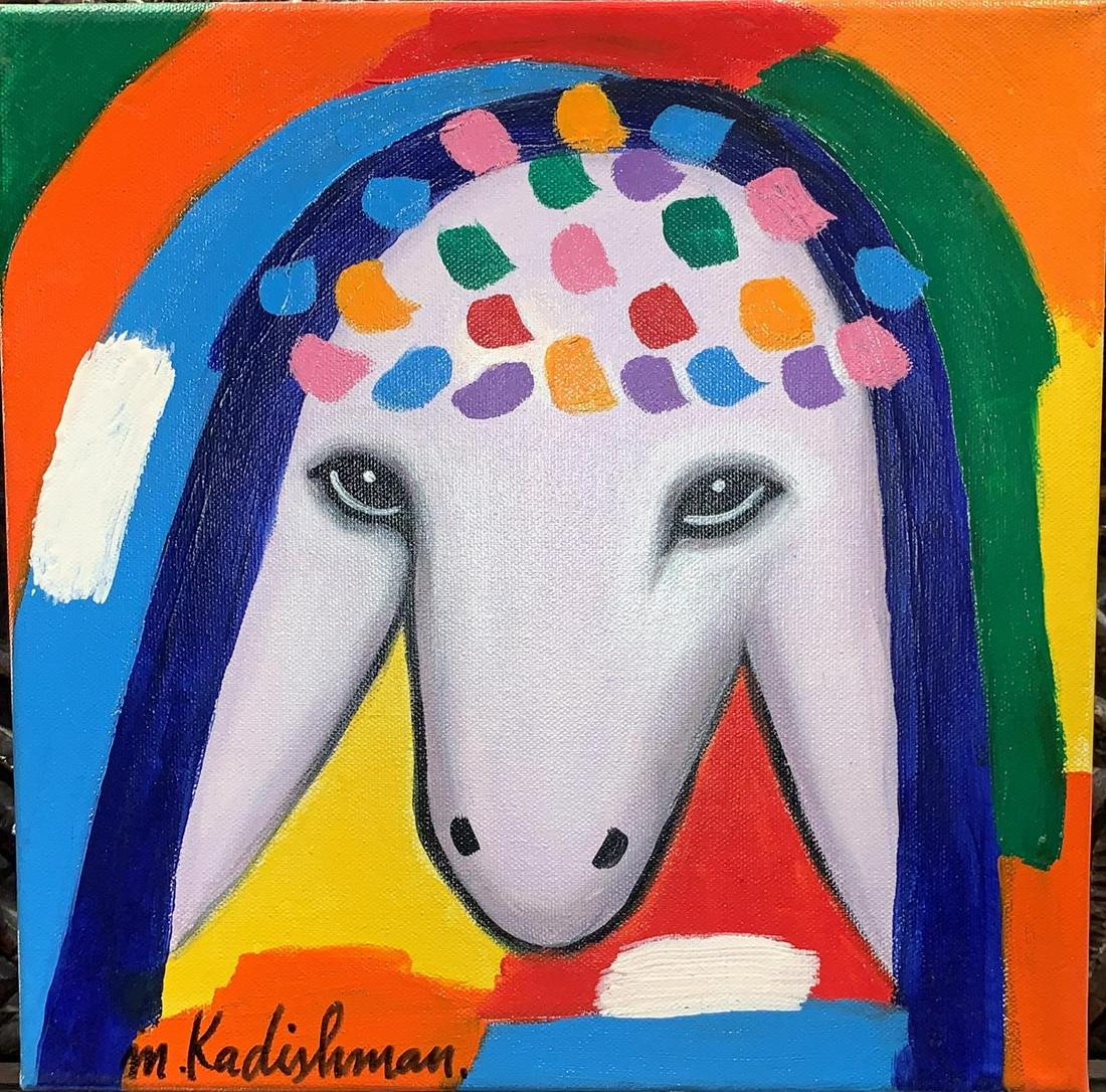 Menashe Kadishman 1932-2015 (Israeli) Sheep head (1 of 2)
