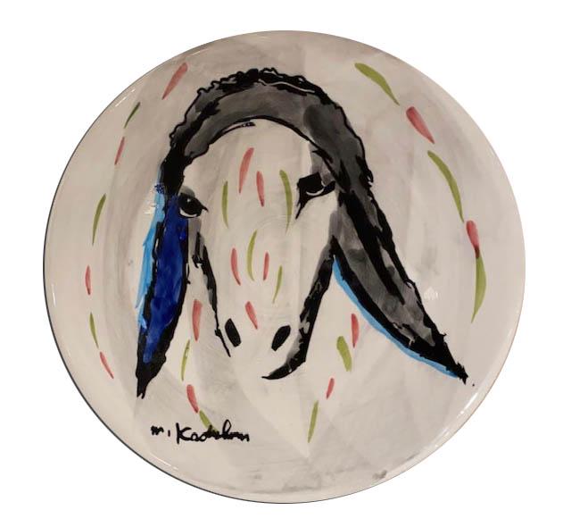 After Menashe Kadishman, painted ceramic plate (1 of 1)