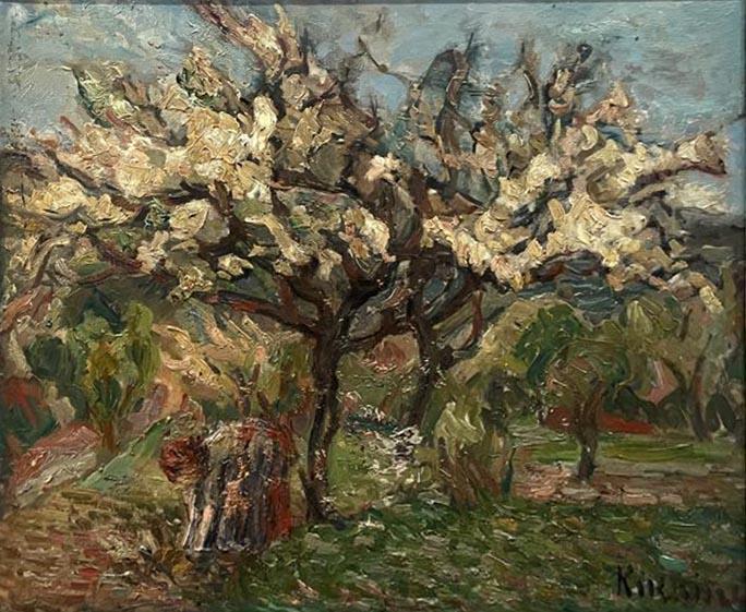 Michel Kikoine 1892-1968 (Belarusian, French) Tree in (1 of 2)