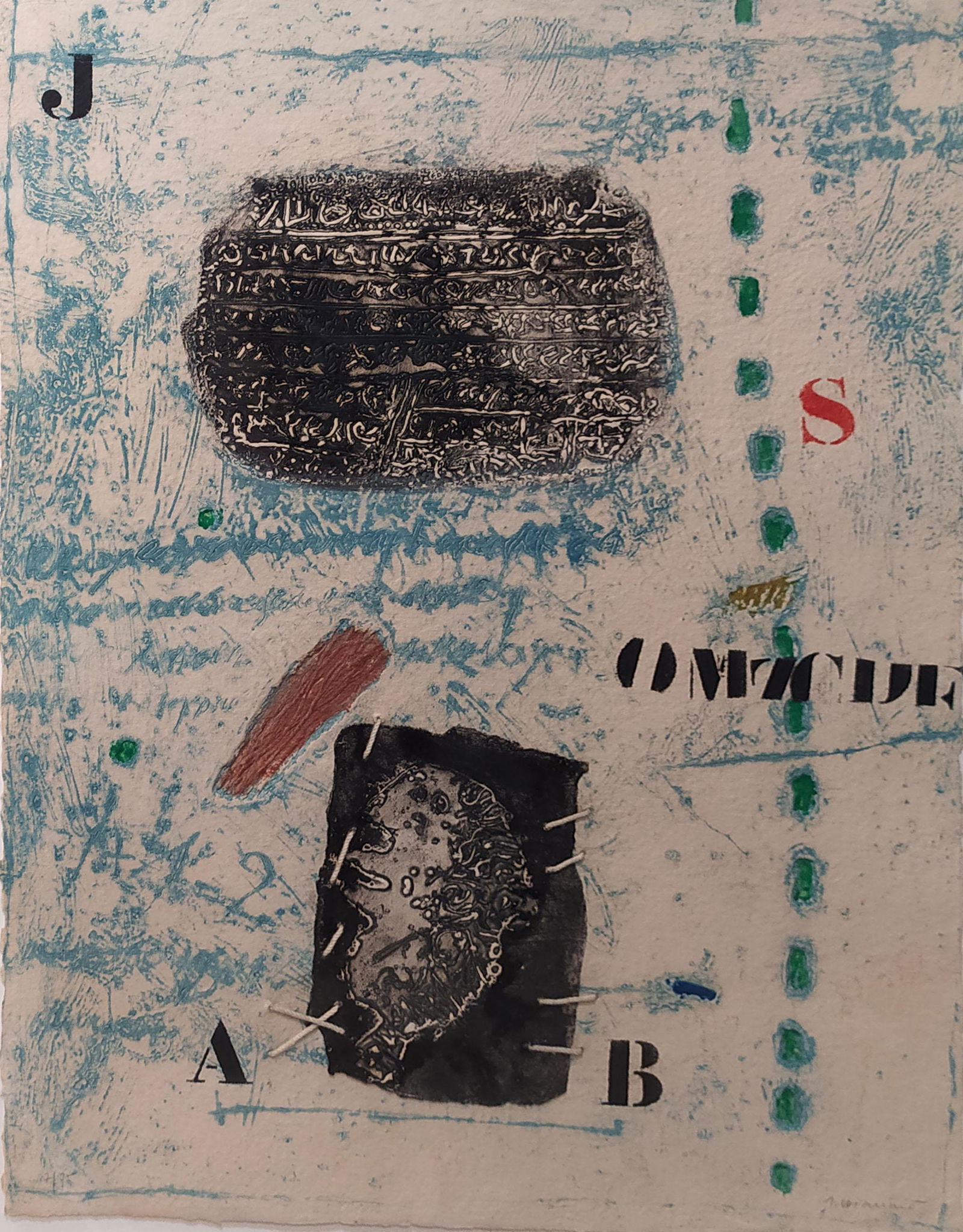 James Coignard 1925-2008 (French) Untitled mixed media (1 of 4)