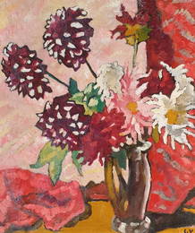 Louis Valtat 1869-1952 (French) Bouquet de dahlias,