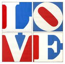 Robert Indiana b.1928 (American) Four panel Love - 1972