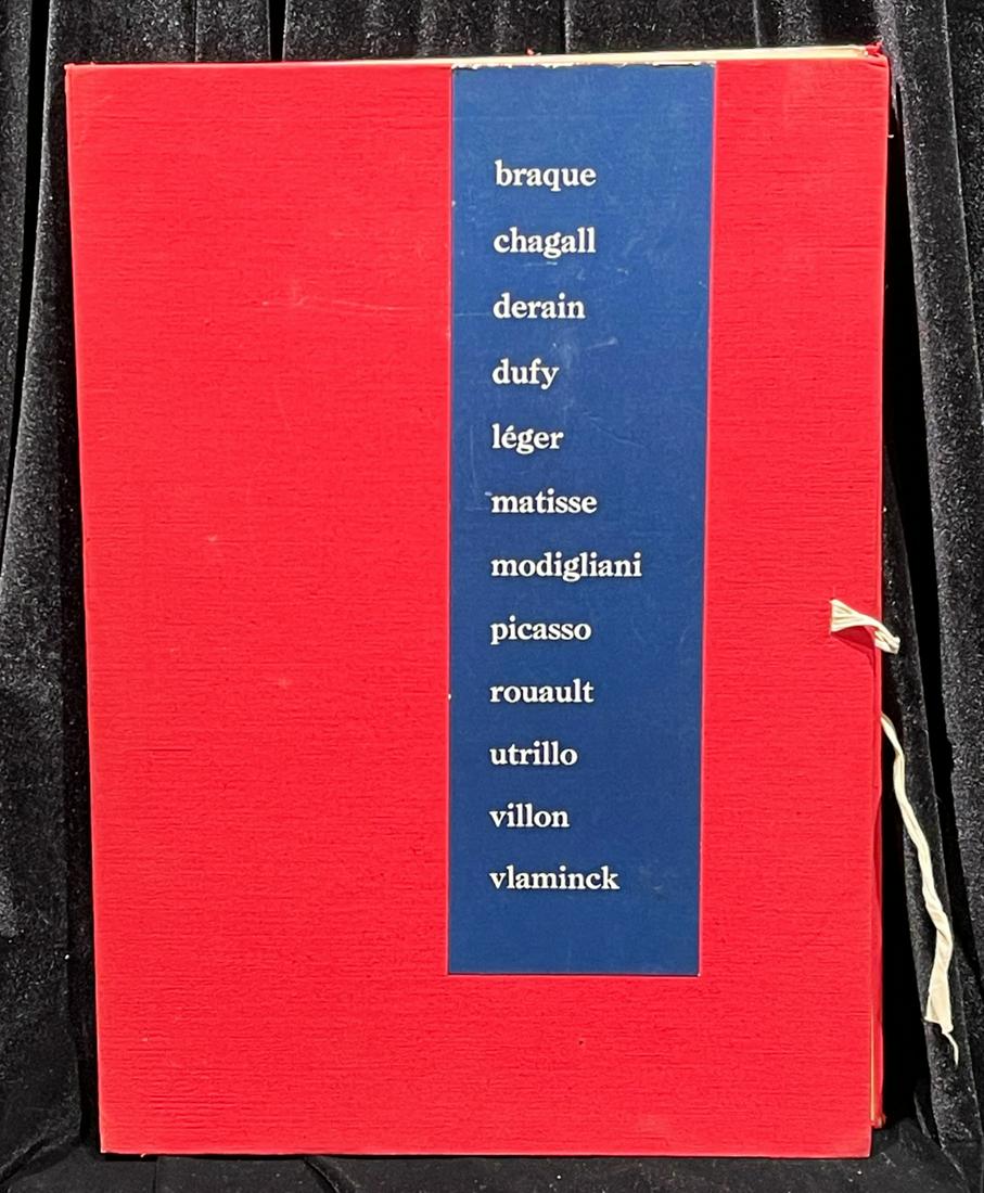 Douze Contemporains- portfolio of 12 lithographs text (1 of 4)