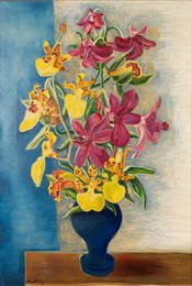 Moise Kisling 1891-1953 (Polish, French) Orchids, 1943