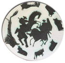 Pablo Picasso 1881-1973 (Spanish) Corrida, 1953 ceramic plate