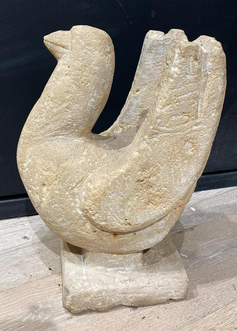 Dov Feigin 1907-2000 (Israeli) Chicken stone sculpture: Dov Feigin1907-2000 (Israeli)Chickenstone sculpture41x20 cmProvenance: Eyal Adam private collection.Other Notes: Location: Israel.For estimated delivery time please contact us.Condition report availab