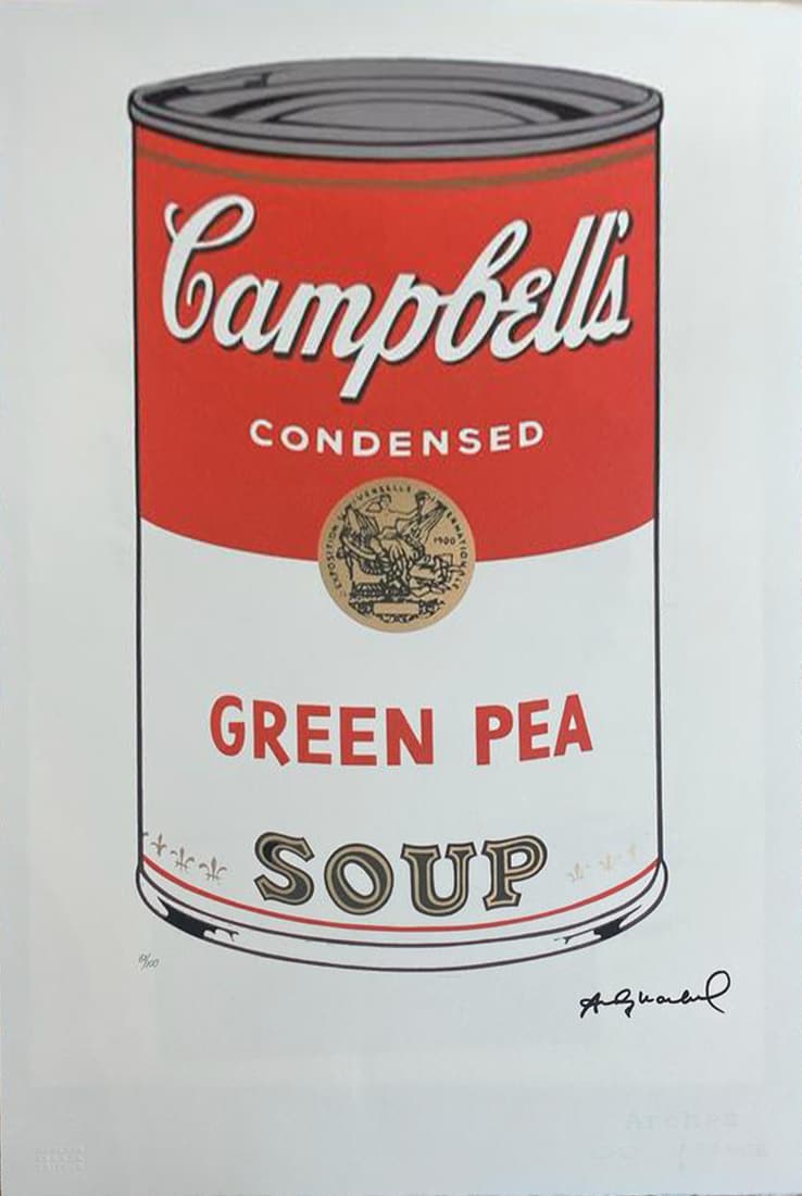 After Andy Warhol 1928-1987 (American) Campbell's Soup I, II.50 Green Pea, 1968 offset lithoraph (1 of 1)