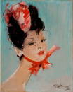 Jean-Gabriel Domergue 1889-1962 (French) Rosita oil on masonite