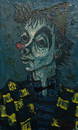 Paul Aizpiri b.1919 (French) Clown oil on canvas