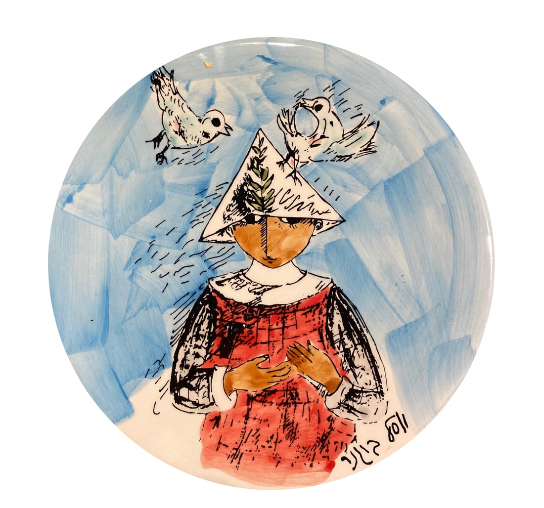 After Yosl Bergner ceramic plate (1 of 1)