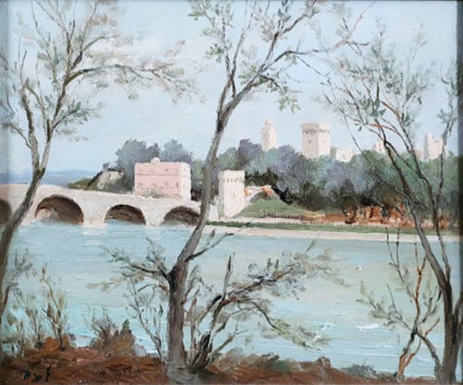 Marcel Dyf 1899-1985 (French) Le Pont d'Avignon oil on canvas: ** Marcel Dyf1899-1985 (French)Le Pont d'Avignonoil on canvas38x46 cmsigned lower leftOther Notes: Items marked **with a lot number indicate they have been imported into Israel.These items are subject
