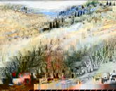 Reuven Rubin 1893-1974 (Israeli) The Hills of Galilee, c. 1960's oil on canvas
