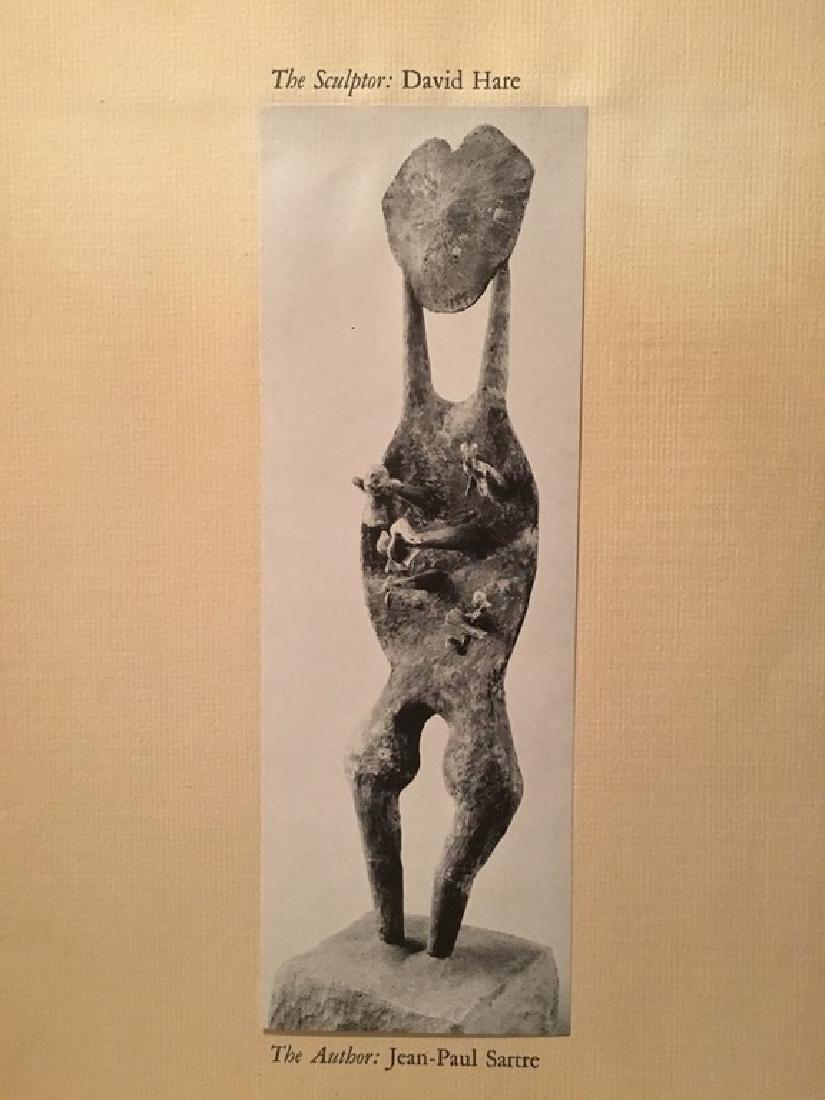 SCULPTOR DAVID HARE 1948 print: Page measures 14.75 x 11 inches, this lithograph is from 1948, good condition.