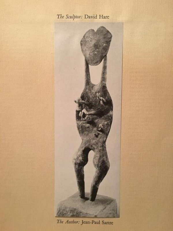 SCULPTOR DAVID HARE 1948: Page measures 14.75 x 11 inches, this lithograph is from 1948, good condition.