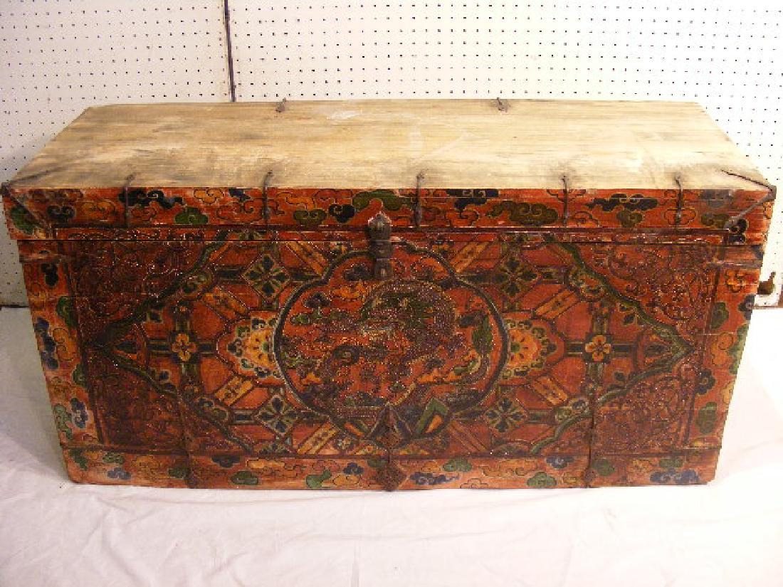 TIBETAN ANTIQUE TRUNK (1 of 1)