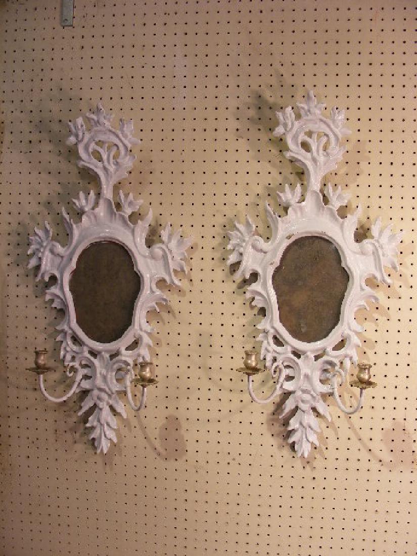 PAIR COURTING MIRROR SCONCES (1 of 2)