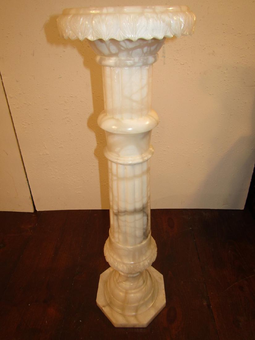 ALABASTER STATUARY STAND (1 of 1)