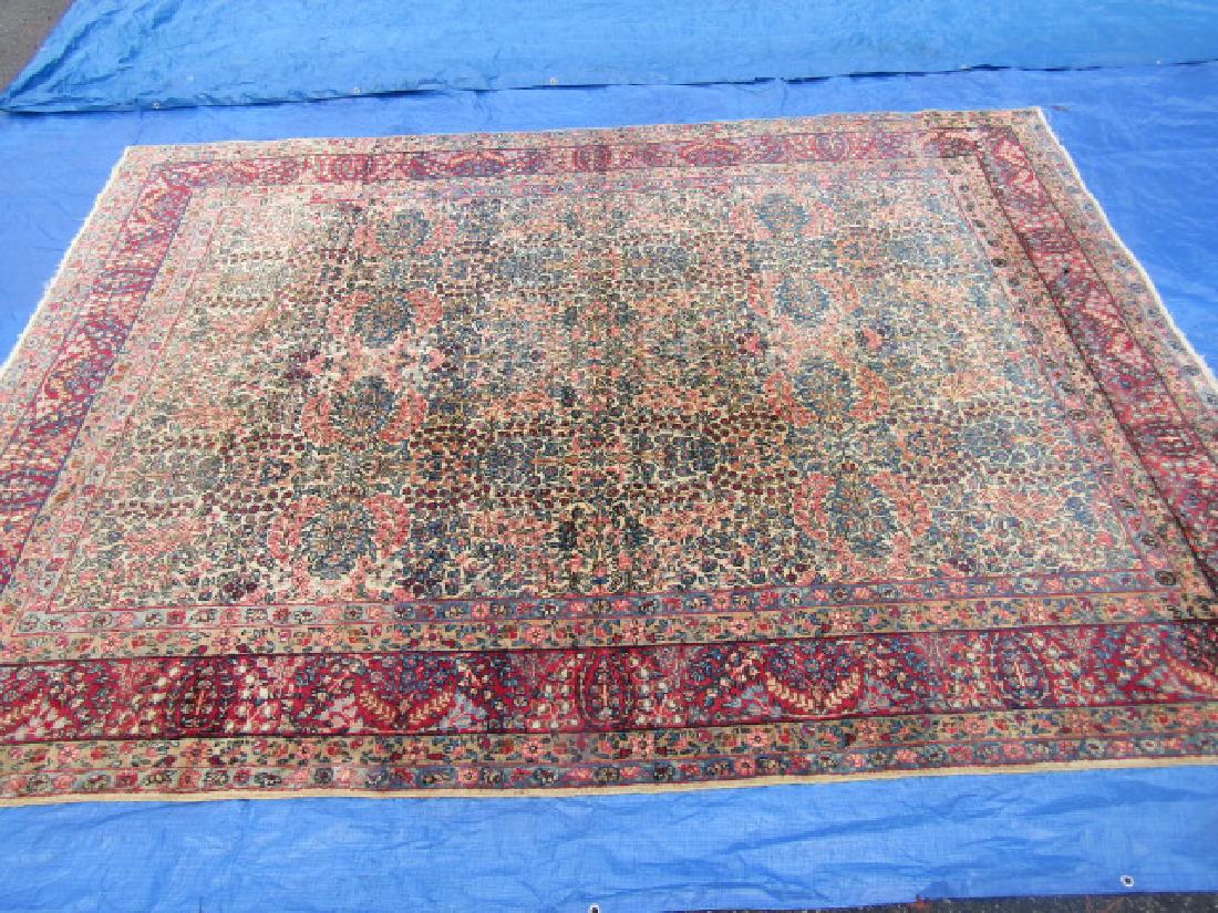OLD KIRMAN ROOM SIZE CARPET (1 of 3)