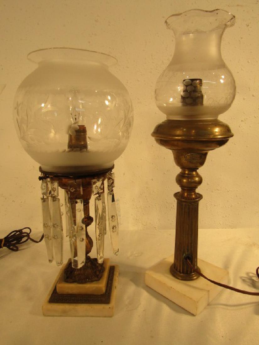 2 ANTIQUE ASTRAL LAMPS (1 of 1)