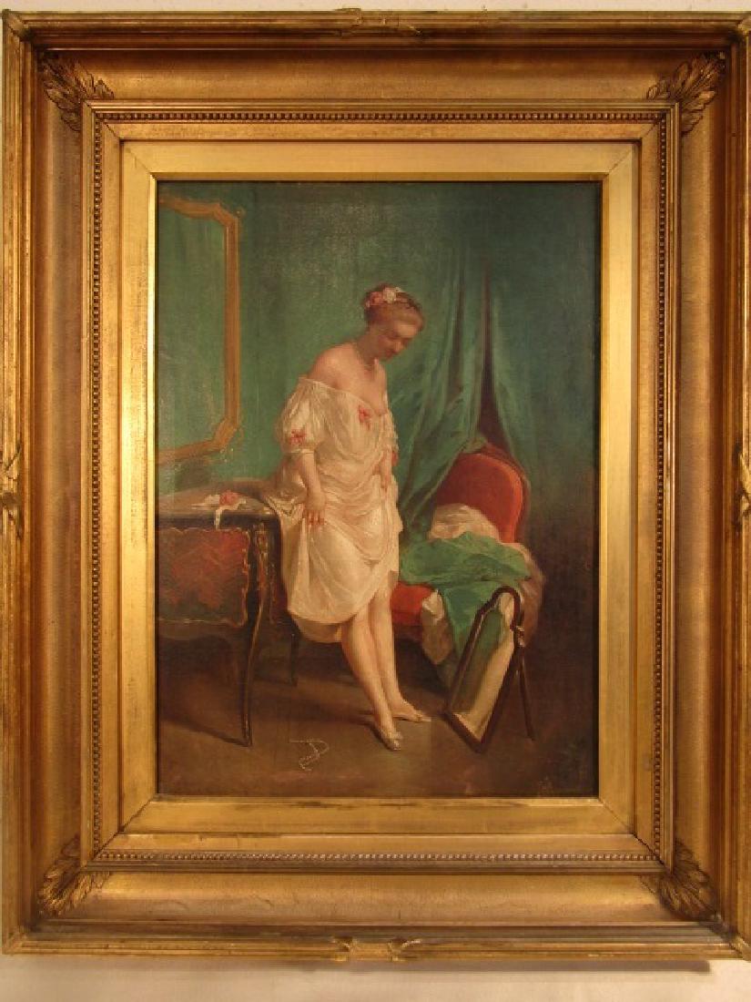 19TH C. INTERIOR GENRE PAINTING (1 of 2)