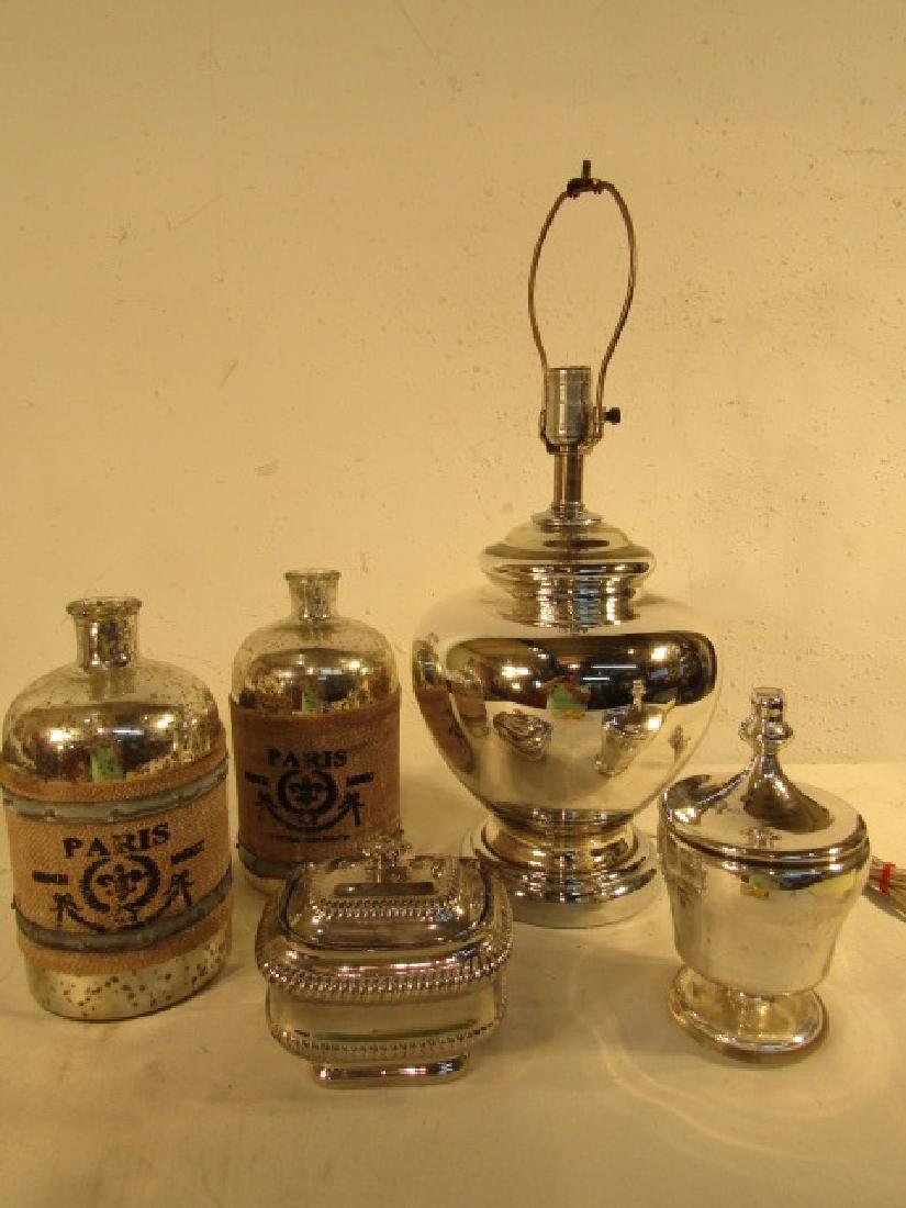 GLASS & SILVER LUSTER ITEMS (1 of 2)