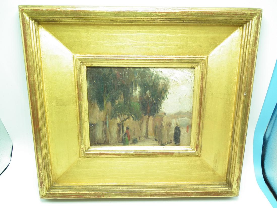 ROBERT LOGAN PAINTING STREET SCENE