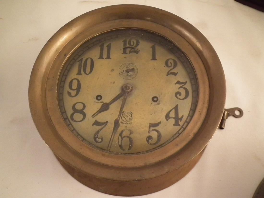 ASHCROFT BRASS SHIP CLOCK (1 of 2)