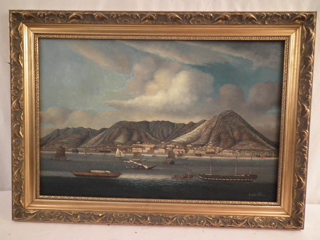 HONG KONG HARBOR PAINTING (1 of 4)