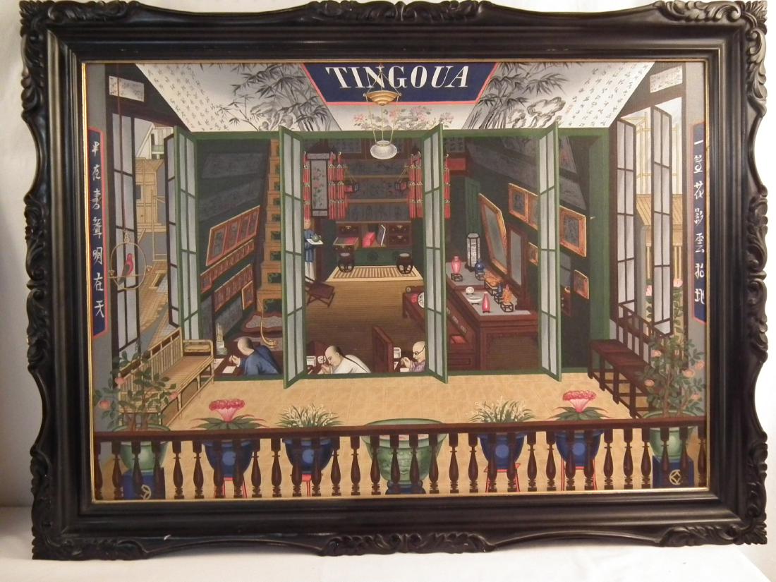 TINGOUA CHINA TRADE PAINTING (1 of 2)