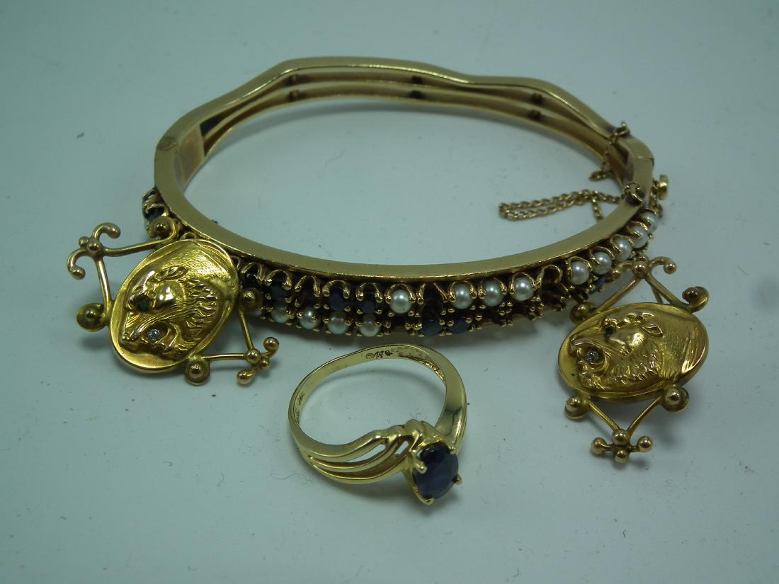 3 PIECES GOLD JEWELRY (1 of 1)