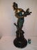 LARGE FIGURAL BRONZE LAMP