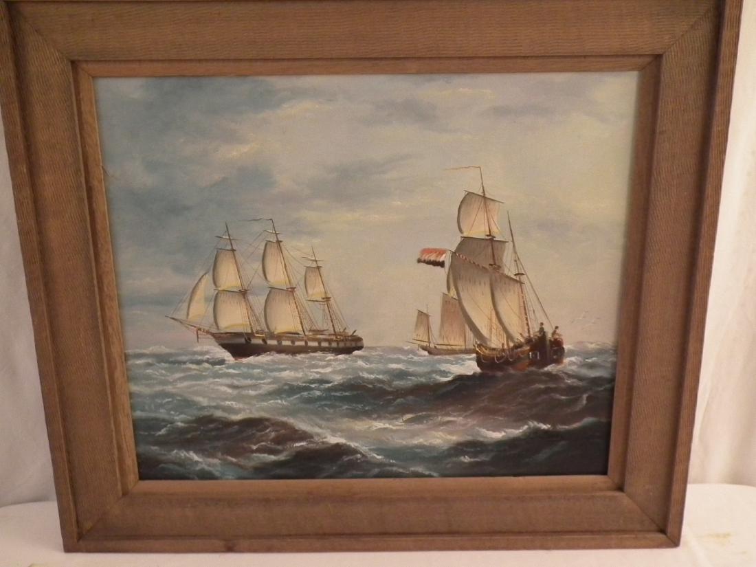 J. JAMES PAINTING OF SHIPS (1 of 1)