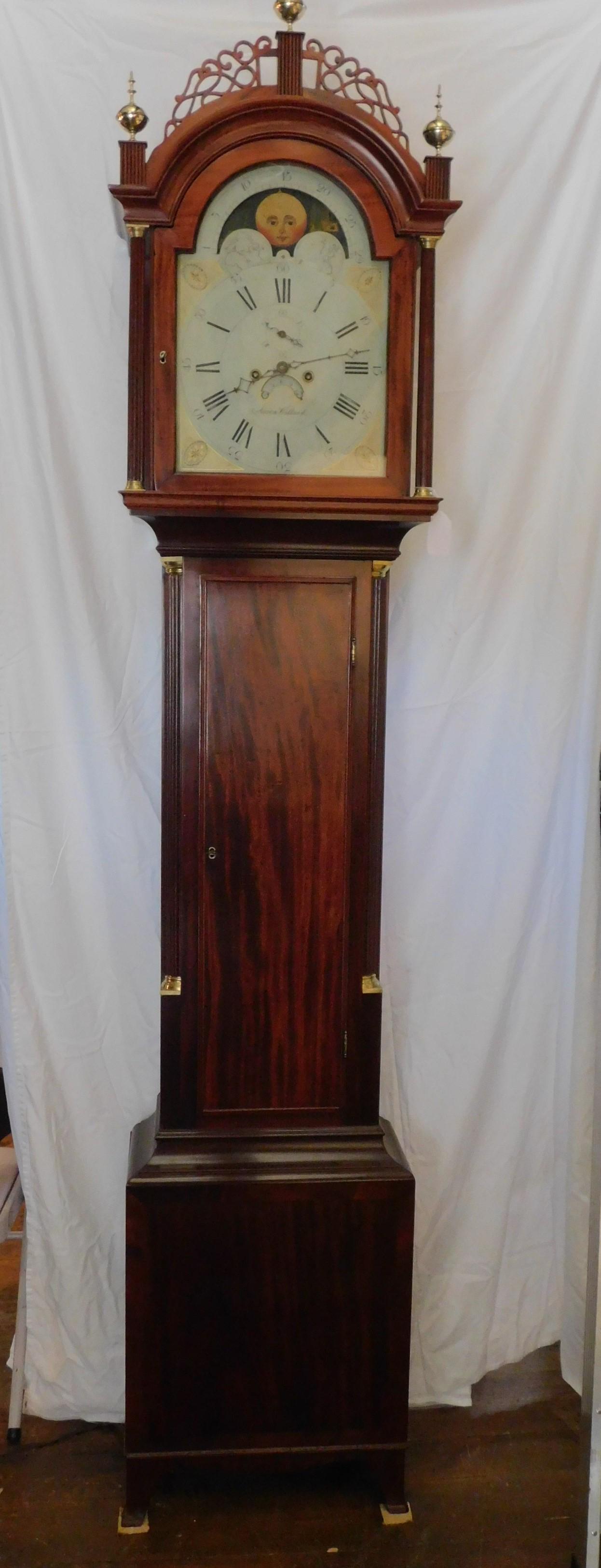 AARON WILLARD MAHOGANY TALL CLOCK (1 of 18)