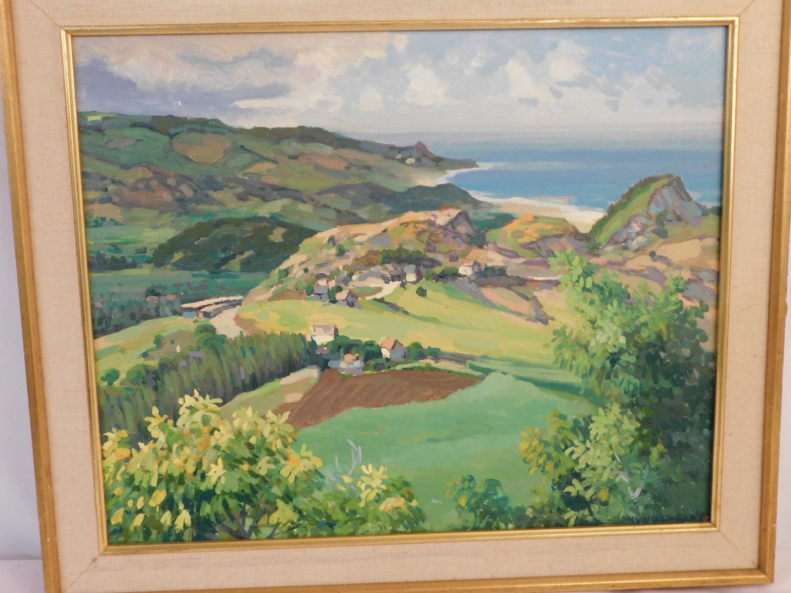 SIGNED PAINTING OF BARBADOS 1964 (1 of 4)