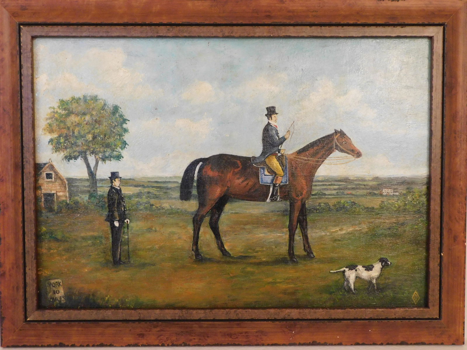 ENGLISH PAINTING GENTLEMEN & HORSE (1 of 2)