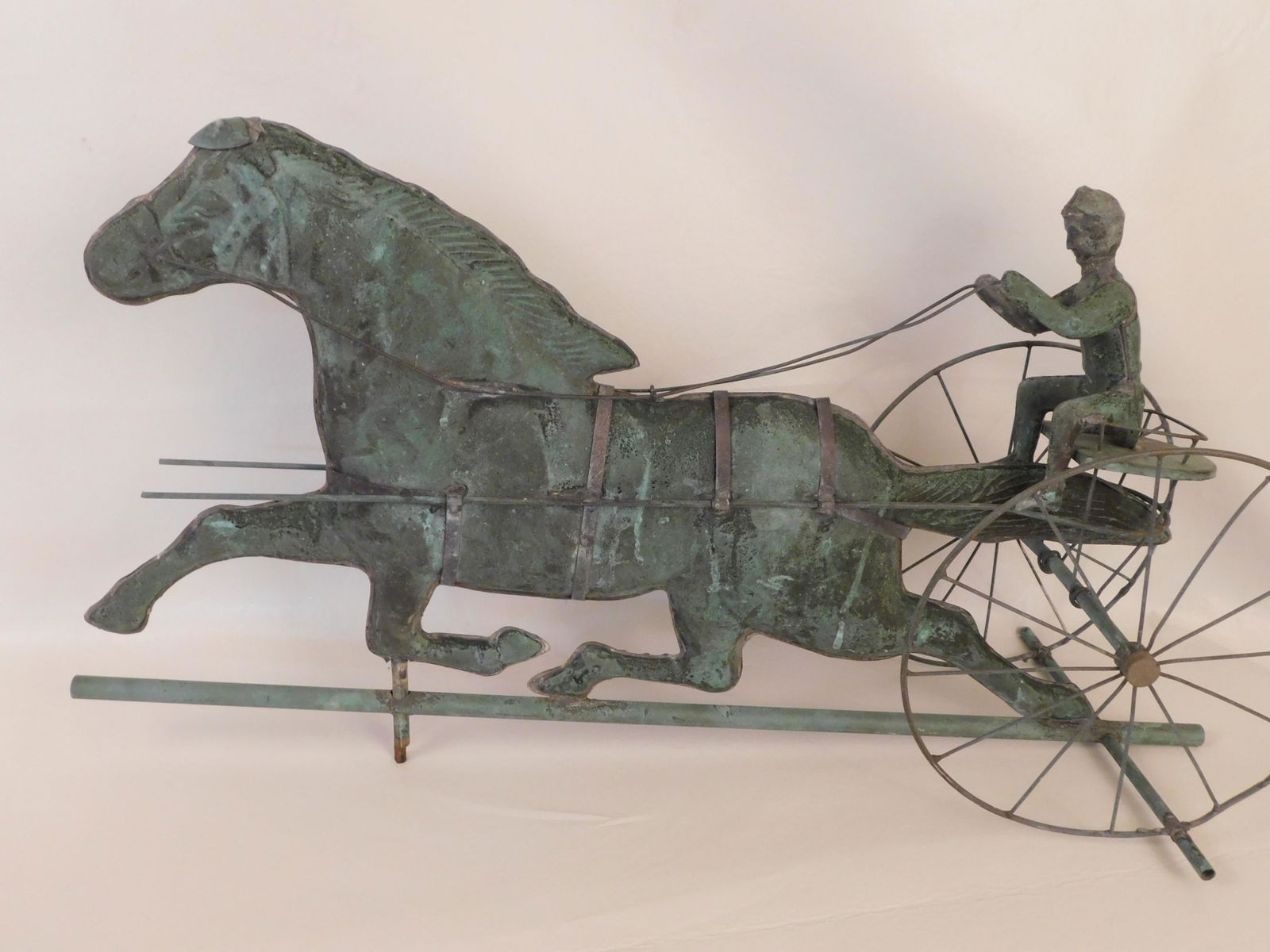 COPPER WEATHERVANE - HORSE & SURREY (1 of 3)