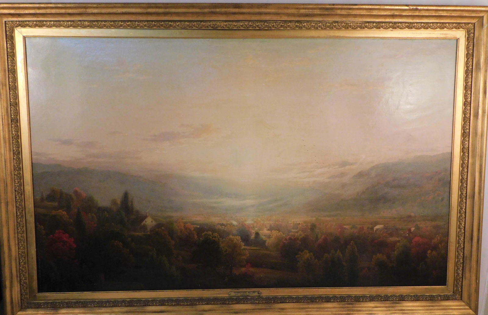JF KENSETT - LARGE PAINTING OF CONNECTICUT (1 of 8)