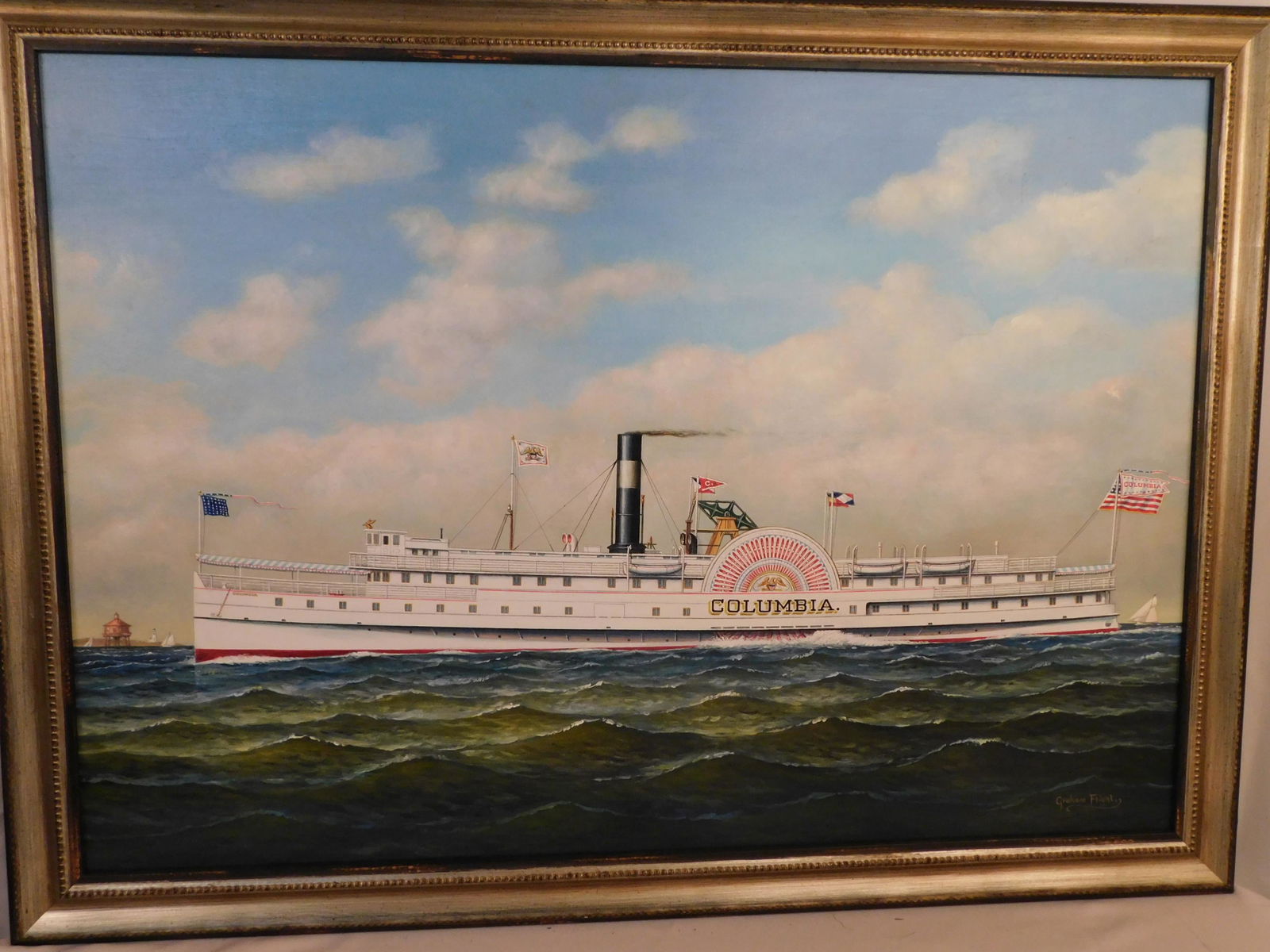 GRAHAM FLIGHT COLUMBIA SHIP PAINTING (1 of 4)