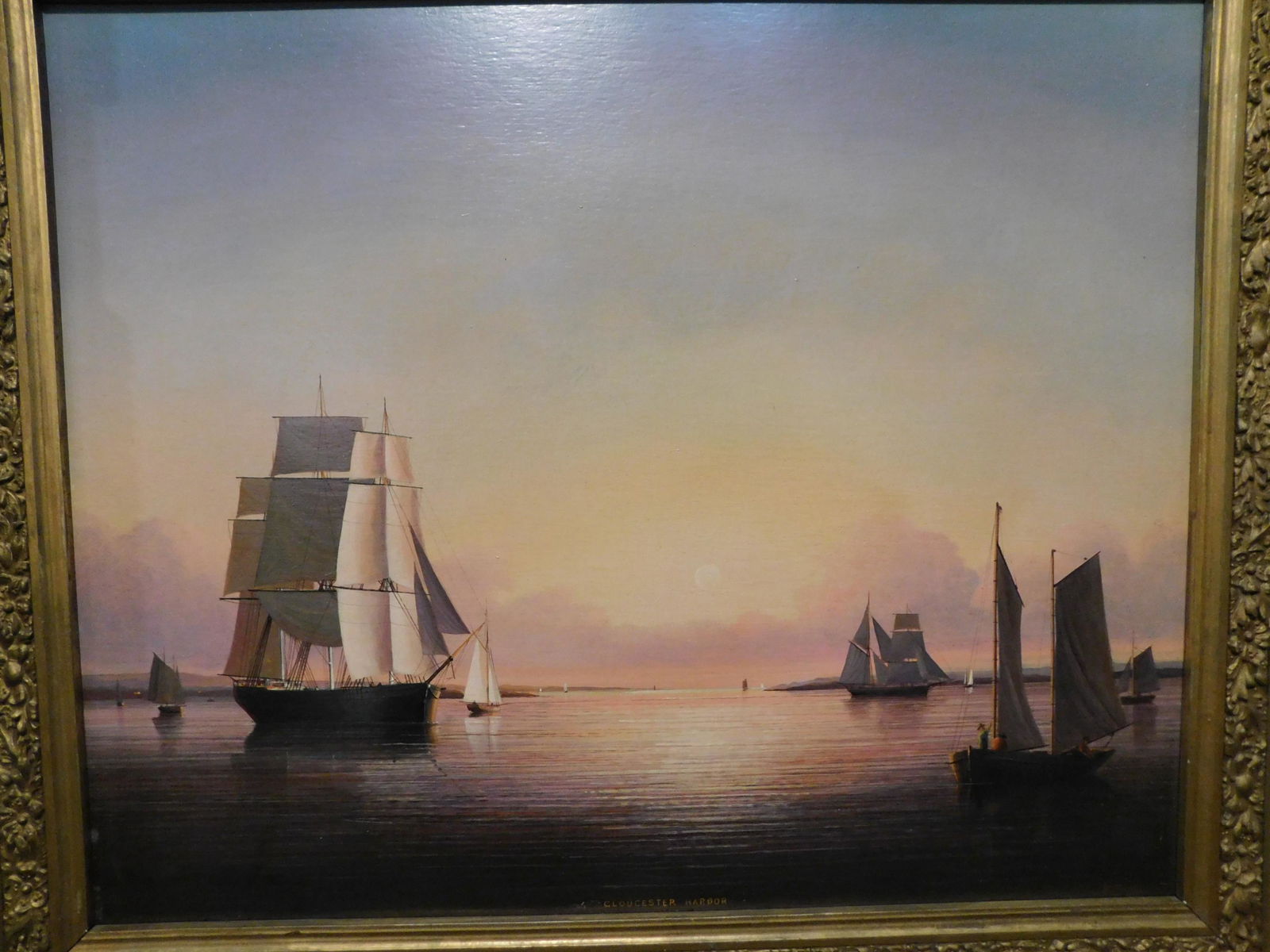 BRIAN COOLE PAINTING GLOUCESTER HARBOR (1 of 3)